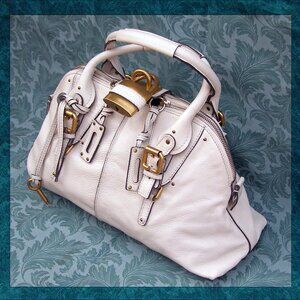 Off-White CHLOE Paddington in Excellent Condition, LIKE NEW w/Dust Bag